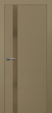 Межкомнатная дверь Loft 7 в цвете Ясень Латте со стеклом Стекло Бронза AGS