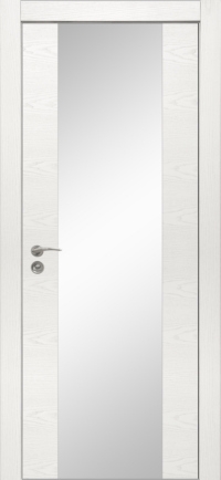 Межкомнатная дверь Loft 10  в цвете Ясень белый со стеклом Стекло Белое AGS