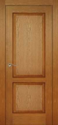 Межкомнатная дверь ПГ Дублин 2 в цвете Дуб карамель без стекла