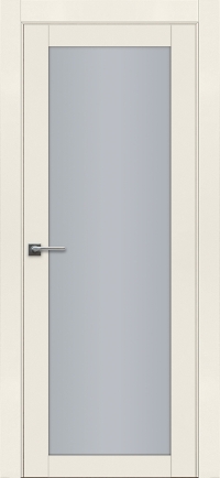Межкомнатная дверь ПО BASE 2  в цвете Антично-Белый со стеклом Триплекс