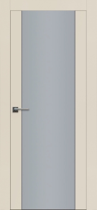 Межкомнатная дверь ПО BASE 3  в цвете Жемчужно-Белый со стеклом Сатинат Белый