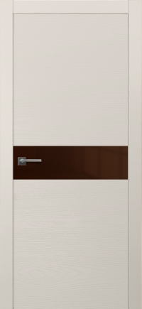 Межкомнатная дверь ПО LOFT 1  в цвете Антично-Белый со стеклом AGS кальвадос