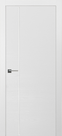 Межкомнатная дверь ПГ TOLEDO 7 в цвете Ясень Белоснежный  без стекла