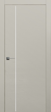 Межкомнатная дверь ПГ TOLEDO 7 в цвете Ясень Серый шёлк без стекла