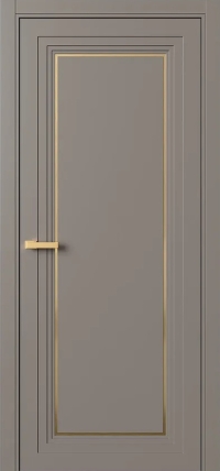 Межкомнатная Дверь ПГ Erte 1 Rustica Декор золото в цвете Умбра (NCS S 6005-Y50R) без стекла