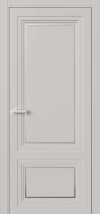 Межкомнатная Дверь ПГ Erte 2 Rustica Декор серебро в цвете Кашемир (NCS S 2002-Y50R) без стекла