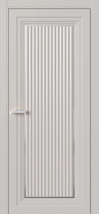 Межкомнатная Дверь ПГ Erte 1 Cannelure Декор серебро в цвете Кашемир (NCS S 2002-Y50R) без стекла