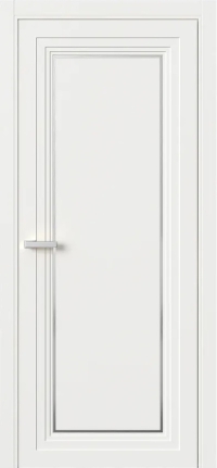 Межкомнатная Дверь ПГ Erte 1 Rustica Декор серебро в цвете Бланж (RAL 9010) без стекла