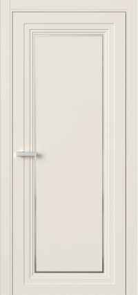 Межкомнатная Дверь ПГ Erte 1 Rustica Декор серебро в цвете Кремово-белый без стекла