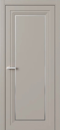 Межкомнатная Дверь ПГ Erte 1 Rustica Декор серебро в цвете Молескин без стекла