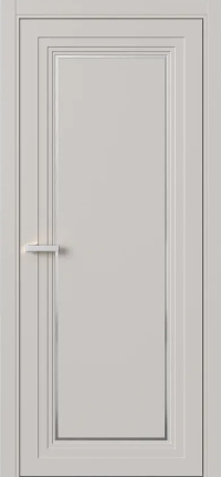 Межкомнатная Дверь ПГ Erte 1 Rustica Декор серебро в цвете Кашемир (NCS S 2002-Y50R) без стекла