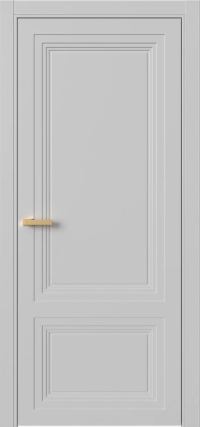 Межкомнатная Дверь ПГ Erte 2 Rustica в цвете Телегрей (RAL 7047) без стекла