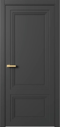 Межкомнатная Дверь ПГ Erte 2 Rustica в цвете Базальт (NCS S 8000-N) без стекла