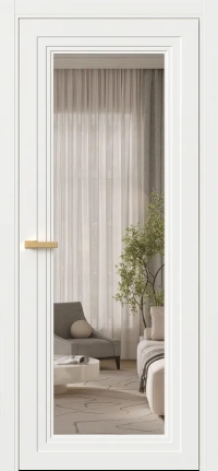 Межкомнатная Дверь ПО Erte 2 Rustica в цвете Бланж (RAL 9010) со стеклом НОВЫЙ Бронза Прозрачный