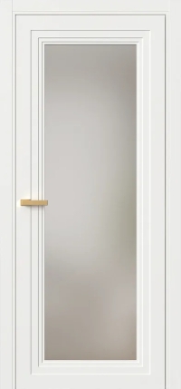 Межкомнатная Дверь ПО Erte 2 Rustica в цвете Бланж (RAL 9010) со стеклом НОВЫЙ Оптивайт Сатинат