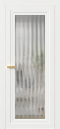 Межкомнатная Дверь ПО Erte 2 Rustica в цвете Бланж (RAL 9010) со стеклом НОВЫЙ Moru Оптивайт Прозрачный