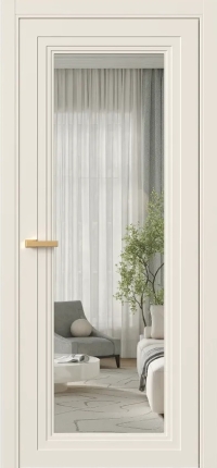 Межкомнатная Дверь ПО Erte 2 Rustica в цвете Кремово-белый со стеклом НОВЫЙ Прозрачный