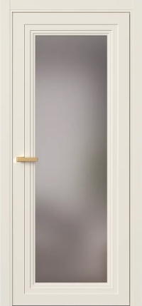 Межкомнатная Дверь ПО Erte 2 Rustica в цвете Кремово-белый со стеклом НОВЫЙ Грей Сатинат