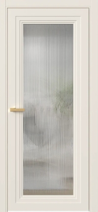 Межкомнатная Дверь ПО Erte 2 Rustica в цвете Кремово-белый со стеклом НОВЫЙ Moru Оптивайт Прозрачный