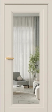 Межкомнатная Дверь ПО Erte 1 в цвете Пралине (NCS S 1505-Y40R) со стеклом НОВЫЙ Прозрачный