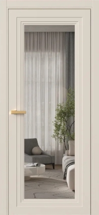 Межкомнатная Дверь ПО Erte 1 в цвете Пралине (NCS S 1505-Y40R) со стеклом НОВЫЙ Грей Прозрачный
