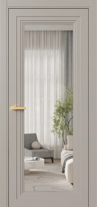 Межкомнатная Дверь ПО Erte 2 Rustica в цвете Молескин со стеклом НОВЫЙ Оптивайт Прозрачный