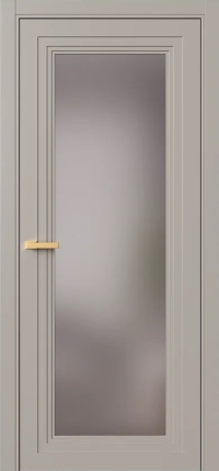 Межкомнатная Дверь ПО Erte 1 в цвете Молескин со стеклом НОВЫЙ Грей Сатинат