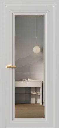 Межкомнатная Дверь ПО Erte 2 Rustica в цвете Кашемир (NCS S 2002-Y50R) со стеклом НОВЫЙ Зеркало Графит