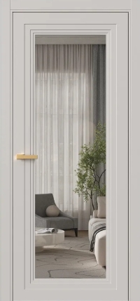 Межкомнатная Дверь ПО Erte 2 Rustica в цвете Кашемир (NCS S 2002-Y50R) со стеклом НОВЫЙ Грей Прозрачный