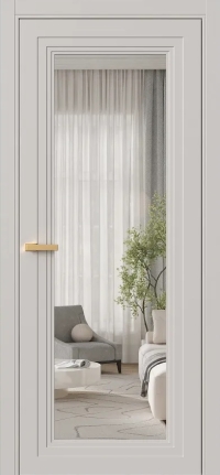 Межкомнатная Дверь ПО Erte 2 Rustica в цвете Кашемир (NCS S 2002-Y50R) со стеклом НОВЫЙ Оптивайт Прозрачный