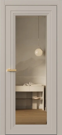 Межкомнатная Дверь ПО Erte 1 в цвете Грейдж (NCS S 3005-Y50R) со стеклом НОВЫЙ Зеркало Бронза