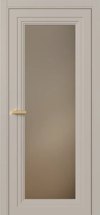 Межкомнатная Дверь ПО Erte 1 в цвете Грейдж (NCS S 3005-Y50R) со стеклом НОВЫЙ Зеркало Бронза Матовый