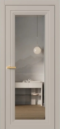 Межкомнатная Дверь ПО Erte 2 Rustica в цвете Грейдж (NCS S 3005-Y50R) со стеклом НОВЫЙ Зеркало Графит