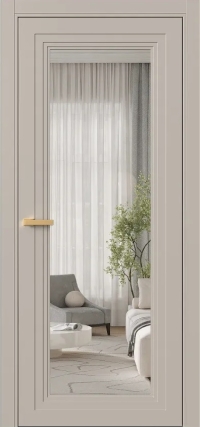 Межкомнатная Дверь ПО Erte 2 Rustica в цвете Грейдж (NCS S 3005-Y50R) со стеклом НОВЫЙ Оптивайт Прозрачный