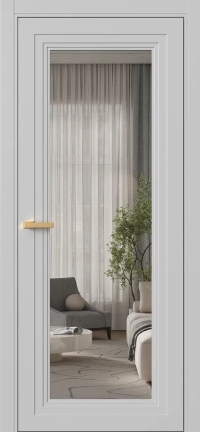 Межкомнатная Дверь ПО Erte 2 Rustica в цвете Телегрей (RAL 7047) со стеклом НОВЫЙ Грей Прозрачный