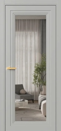 Межкомнатная Дверь ПО Erte 2 Rustica в цвете Серый шёлк (RAL 7044) со стеклом НОВЫЙ Грей Прозрачный