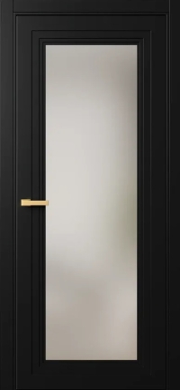 Межкомнатная Дверь ПО Erte 2 Rustica в цвете Чёрный агат  со стеклом НОВЫЙ Сатинат