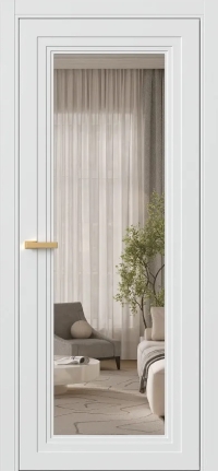 Межкомнатная Дверь ПО Erte 2 Rustica в цвете Скандинавский серый (NCS S 1000-N) со стеклом НОВЫЙ Бронза Прозрачный