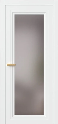 Межкомнатная Дверь ПО Erte 2 Rustica в цвете белоснежный со стеклом НОВЫЙ Грей Сатинат