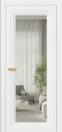 Межкомнатная Дверь ПО Erte 2 Rustica в цвете Сигнально-белый (RAL 9003) со стеклом НОВЫЙ Прозрачный