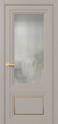 Межкомнатная Дверь ПО Erte 2 Rustica Декор золото в цвете Молескин со стеклом НОВЫЙ Moru Оптивайт Прозрачный