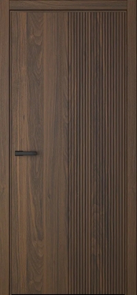 Межкомнатная Дверь ПГ Prime 3 в цвете Орех Флэйм без стекла