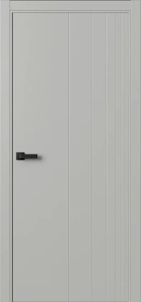 Межкомнатная Дверь ПГ Ritm 1 Progress в цвете Серый шёлк (RAL 7044) без стекла