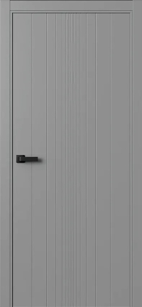 Межкомнатная Дверь ПГ Ritm 3 Progress в цвете Пыльно-серый (RAL 7037) без стекла