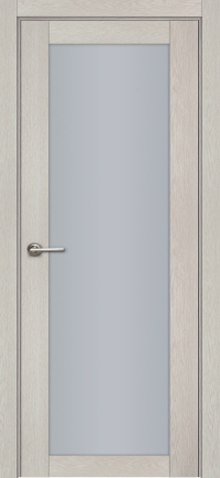 Межкомнатная дверь BASE 2 в цвете Дуб Мраморный. со стеклом Сатинат Белый