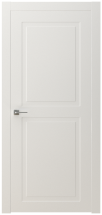 Межкомнатная дверь ПГ DUET 2 в цвете Белоснежный без стекла