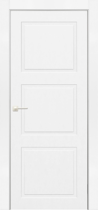 Межкомнатная дверь ПГ DUET 3 в цвете Антично-Белый без стекла