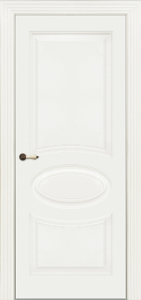 Межкомнатная дверь ПГ Rimini 12 в цвете Антично-Белый без стекла