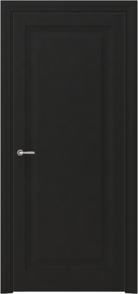 Межкомнатная дверь ПГ ARTA 1 в цвете Чёрный софт без стекла