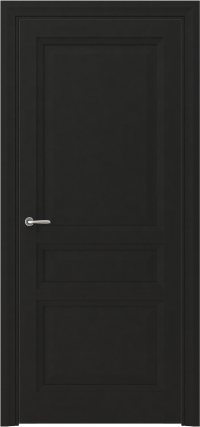 Межкомнатная дверь ПГ ARTA 3 в цвете Чёрный софт без стекла